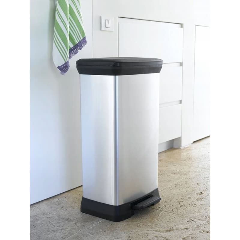 CURVER Odpadkový kôš DECO BIN 50l | strieborná 4