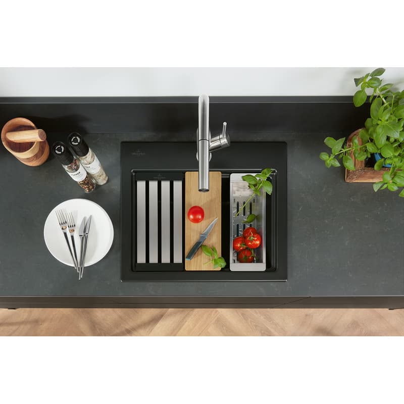 VILLEROY & BOCH VILLEROY & BOCH - Keramický drez Villeroy & Boch Subway Style 60 S, 336A01i4, Graphit 336A01i4 4