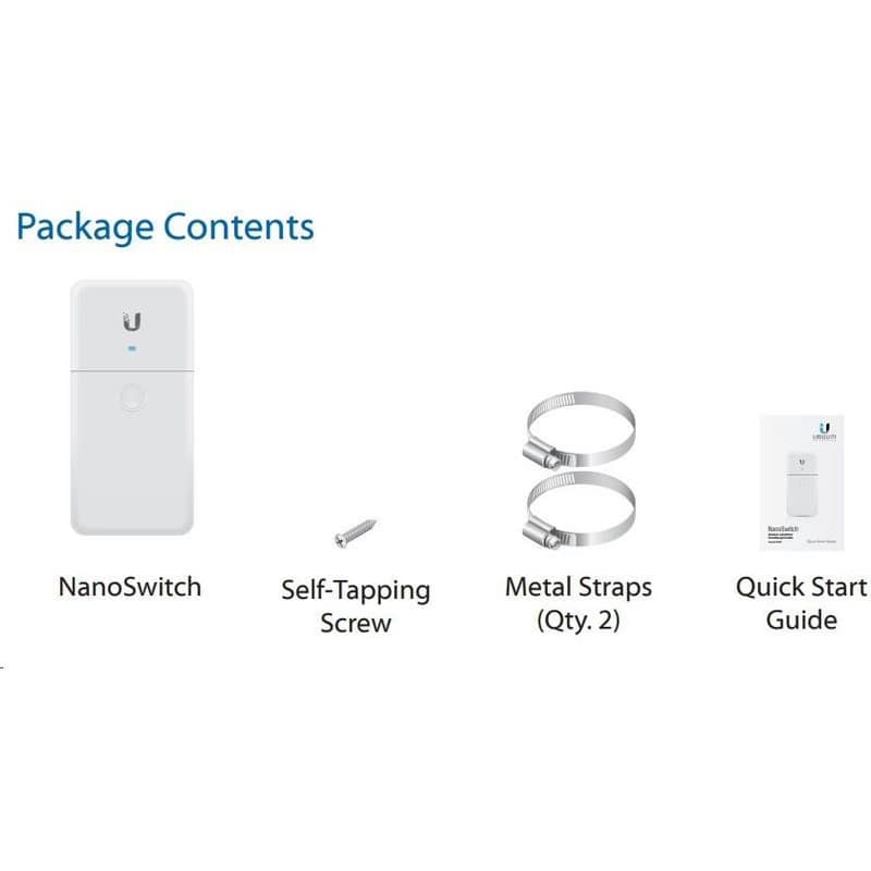 UBNT NanoSwitch [4x Gigabit, pasív PoE passthrough] 2