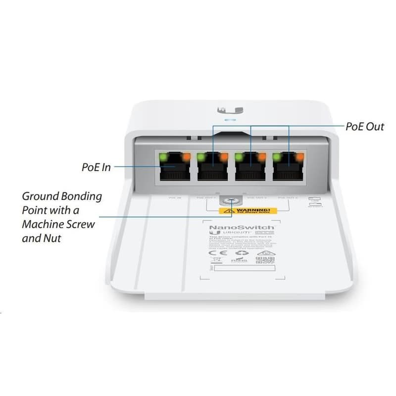 UBNT NanoSwitch [4x Gigabit, pasív PoE passthrough] 5