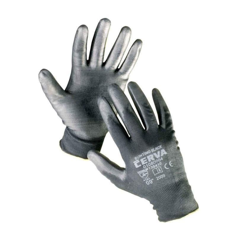 BUNTING BLACK VAM rukavice nylon.PU dlaň 6 2