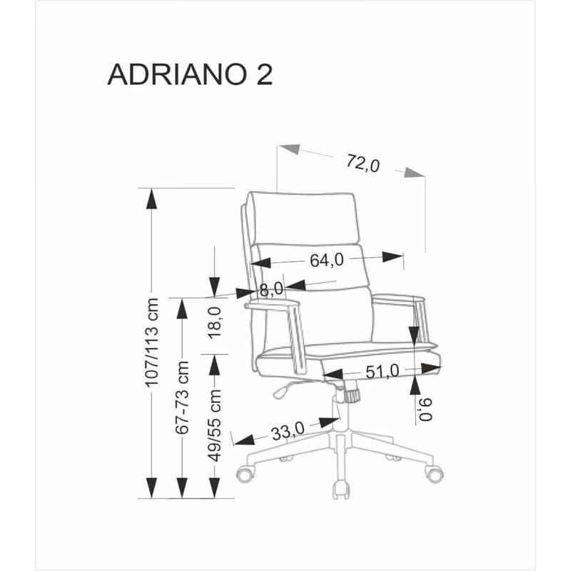 Kancelárske kreslo ADRIANO Halmar 4