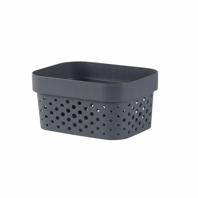 CURVER Úložný box INFINITY DOTS 1.4L | tmavosivá