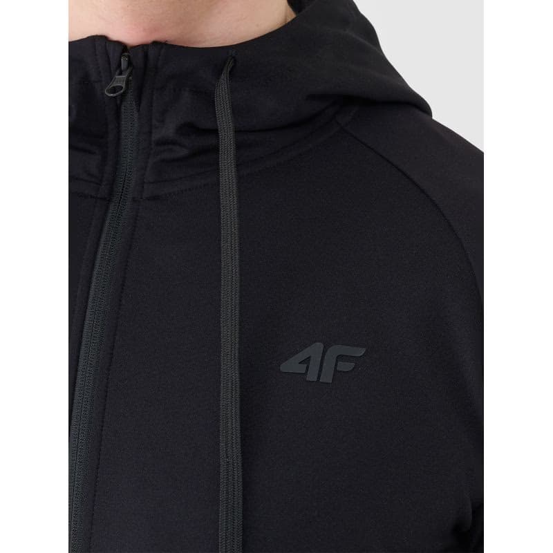 Pánska tréningová mikina so zipsom 4F SWEATSHIRT FNK M631-20S-DEEP BLACK 6