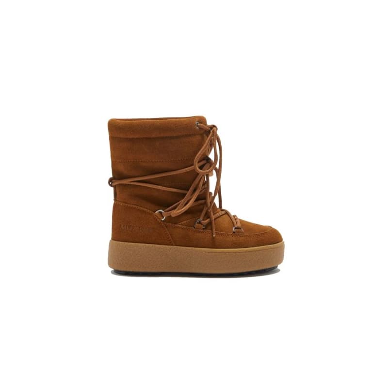 Dievčenské členkové zimné topánky MOON BOOT JTRACK SUEDE, 001 cognac 1