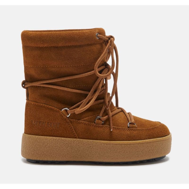 Dievčenské členkové zimné topánky MOON BOOT JTRACK SUEDE, 001 cognac 2