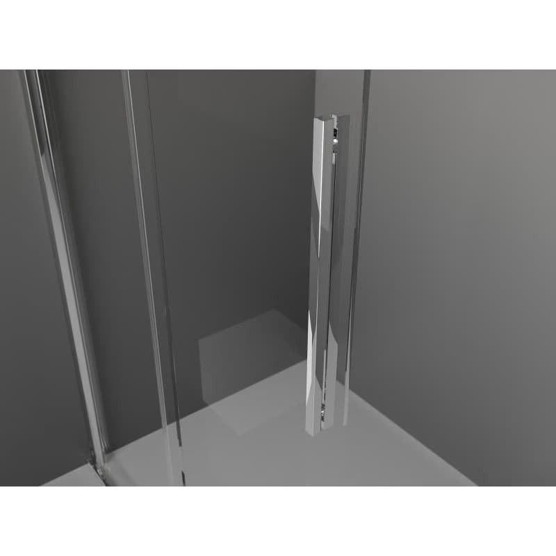 MEXEN/S - Velar Sprchová zástena posuvná Walk-in 85 x 200, grafit 8 mm, chróm 871-085-000-43-01 4