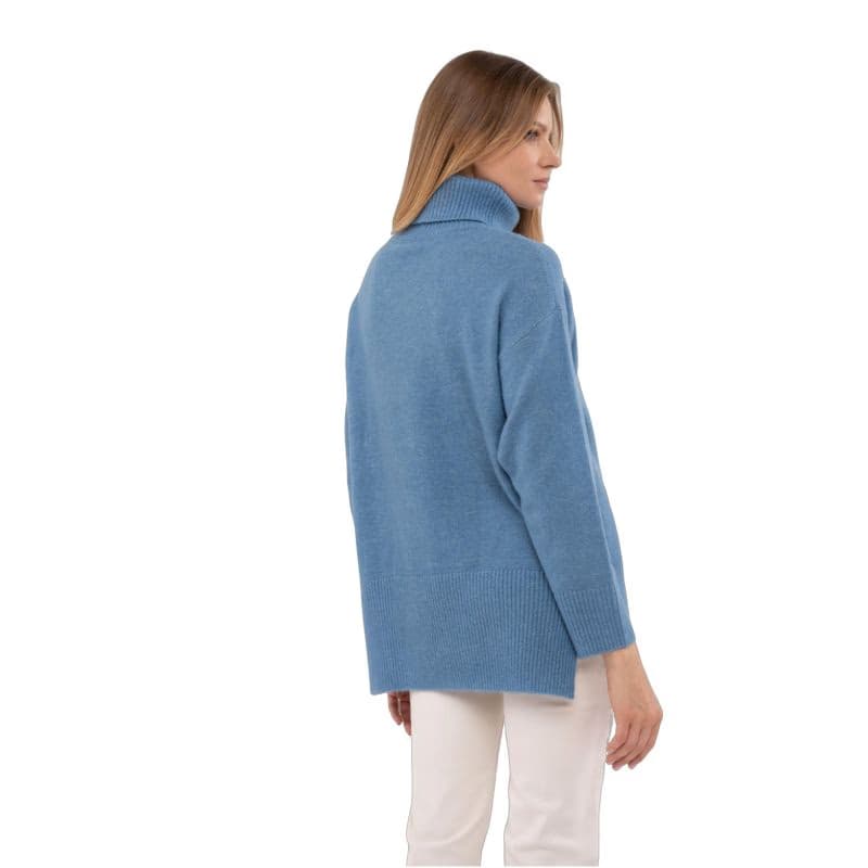 Dámsky sveter VOLCANO S-HEBE-601M-BLUE MEL 4