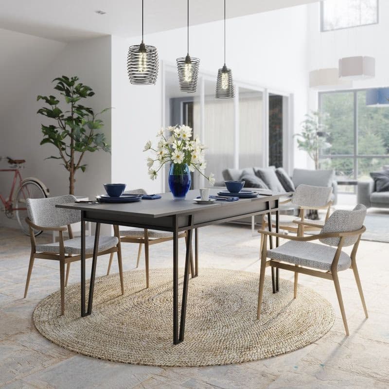 Extendable Dining Table Pal - Anthracite 5