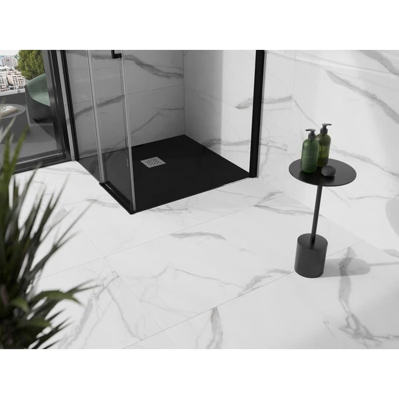 MEXEN - Stone+ Sprchová vanička štvorcová 80x80, čierna 44708080 3