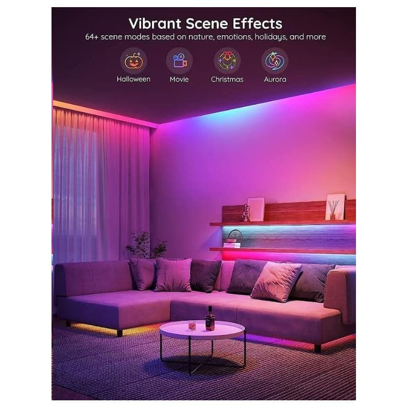 Govee WiFi RGBIC PRE Smart LED pásik 10m 2