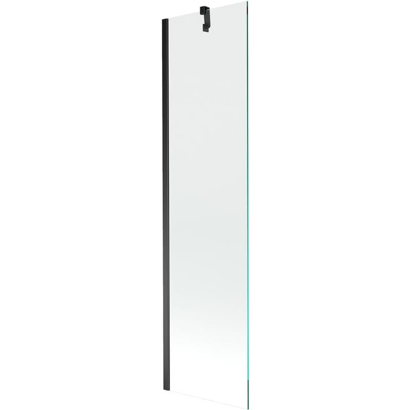 MEXEN/S - Next vaňová zástena FIX 50x150, transparent, čierna 895-050-000-00-00-70