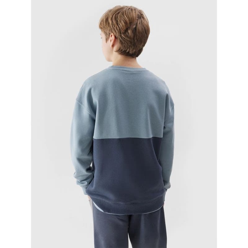 Chlapčenská mikina 4F JUNIOR SWEATSHIRT-JWSS24TSWSM0923-34S-LIGHT BLUE 3