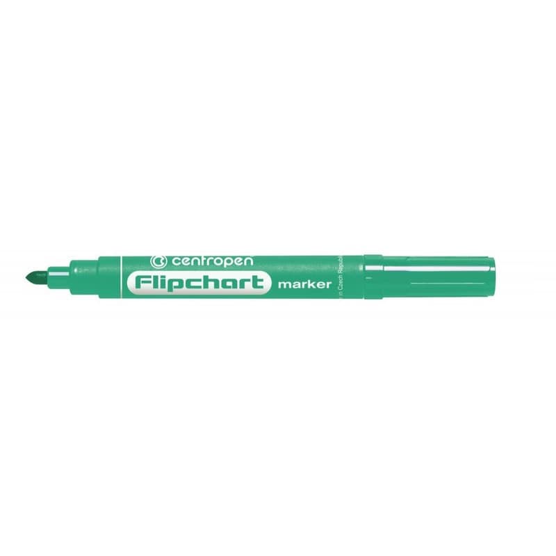 Značkovač Centropen 8550 na Flipchart zelený valcový hrot 2,5mm 1