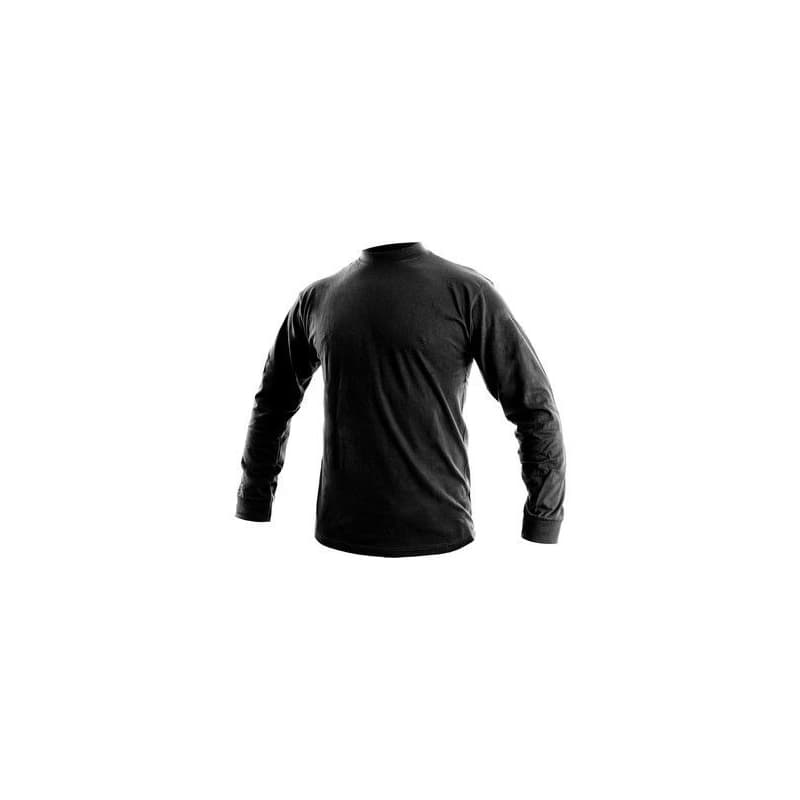 Pánske tričko s dlhým rukávom PETR, čierne, veľ. 5XL