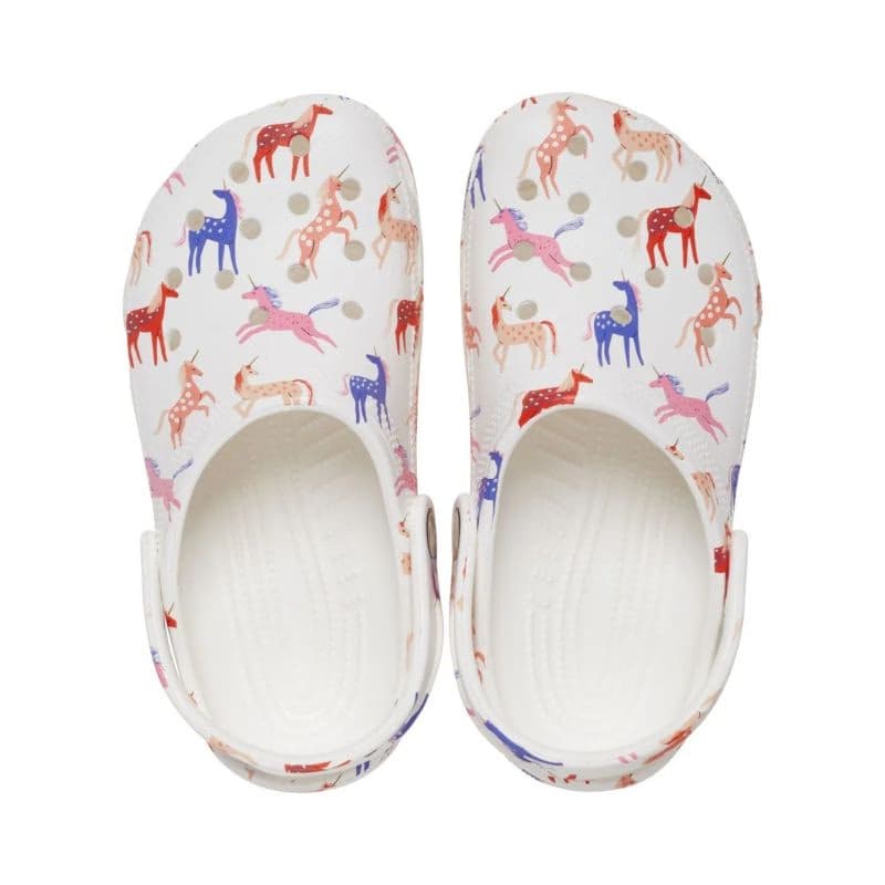 Dievčenské kroksy (rekreačná obuv) CROCS Classic Character Print Clog T unicorn 3