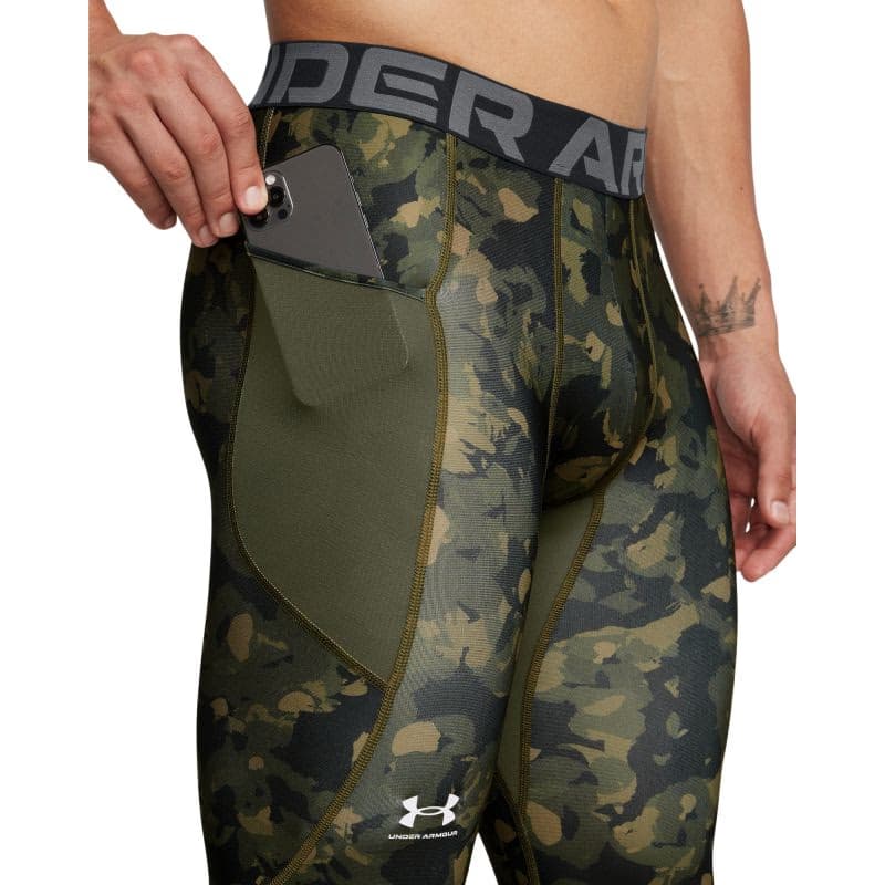 Pánske kompresné legíny UNDER ARMOUR UA HG Armour Prtd Lgs-GRN 2