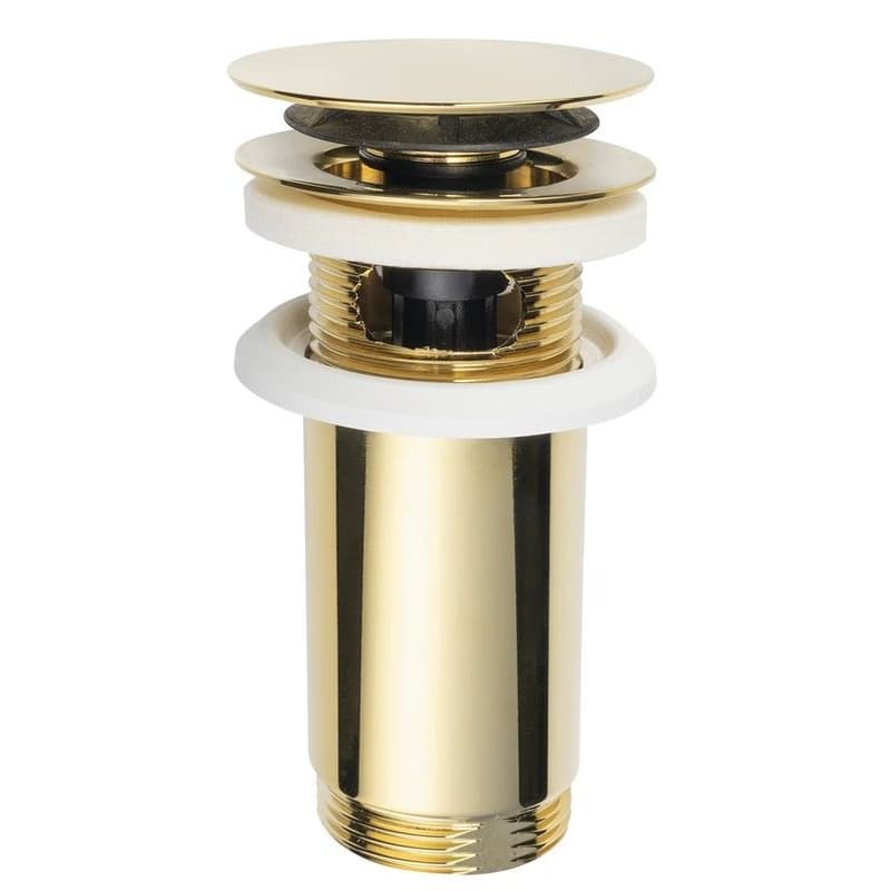 Omp Tea - Umyvadlová výpust 5/4“, click-clack, veľká zátka, max 80, zlato 7533.370.5.3