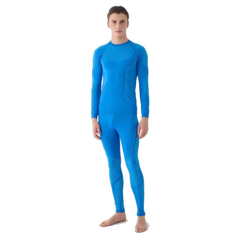 Pánske termo nohavice 4F SEAMLESS UNDERWEAR-WAW24USEAM166-33S-BLUE 2