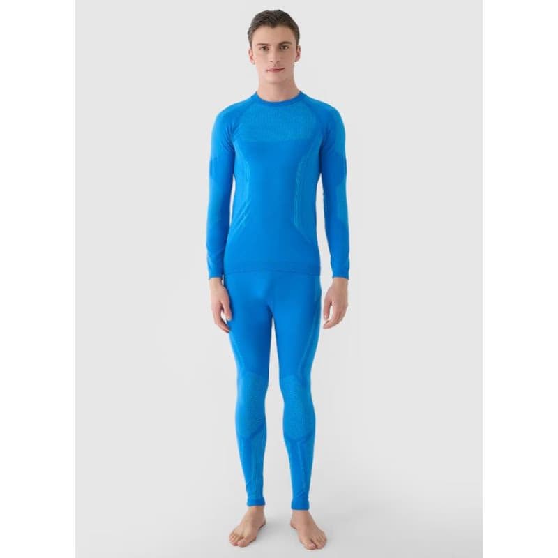 Pánske termo nohavice 4F SEAMLESS UNDERWEAR-WAW24USEAM166-33S-BLUE 3