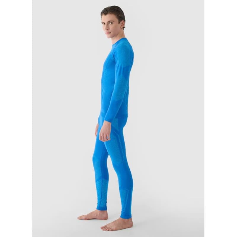 Pánske termo nohavice 4F SEAMLESS UNDERWEAR-WAW24USEAM166-33S-BLUE 4