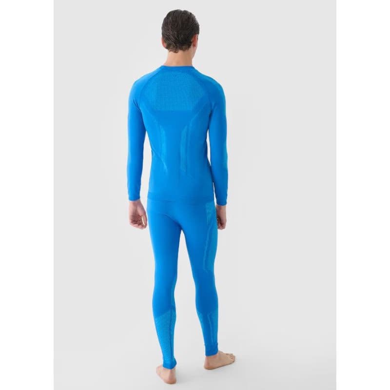 Pánske termo nohavice 4F SEAMLESS UNDERWEAR-WAW24USEAM166-33S-BLUE 5