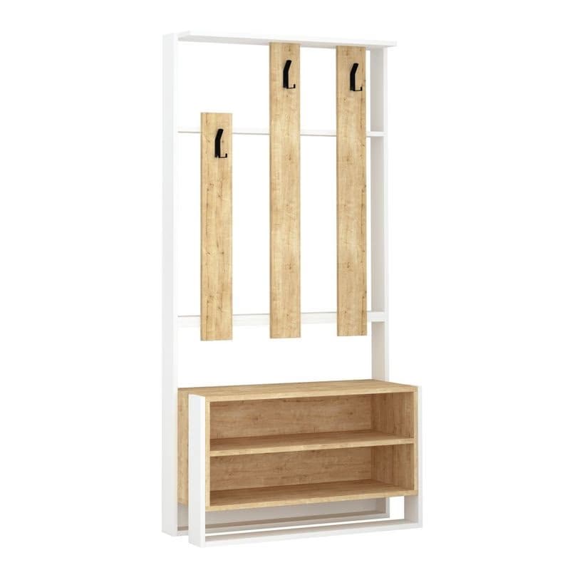 Predsieňová stena Chester - White, Oak 2