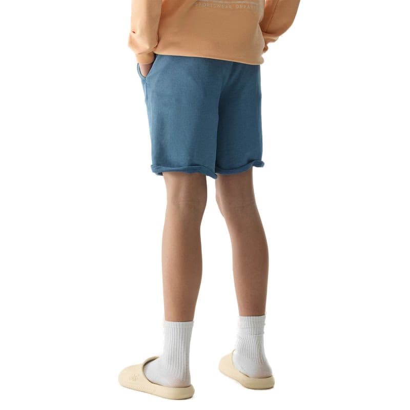 Chlapčenské teplákové kraťasy 4F JUNIOR SHORTS CAS-4FJWSS24TSHOM279-32S-DENIM 2
