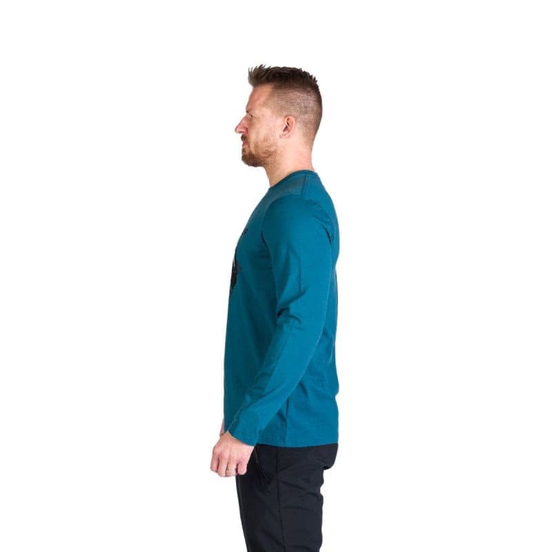Pánske turistické tričko s dlhým rukávom NORTHFINDER CLAIR-526inkblue 3