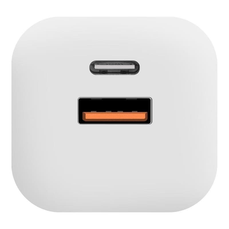 OBAL:ME GaN Cestovná Nabíjačka USB-A + USB-C 36W White 3