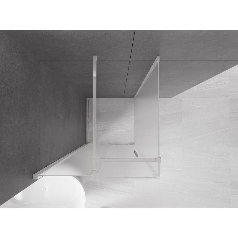 MEXEN/S - Velár sprchovací kút, posuvné dvere 100 x 100, dekor, chróm 871-100-100-31-01 5