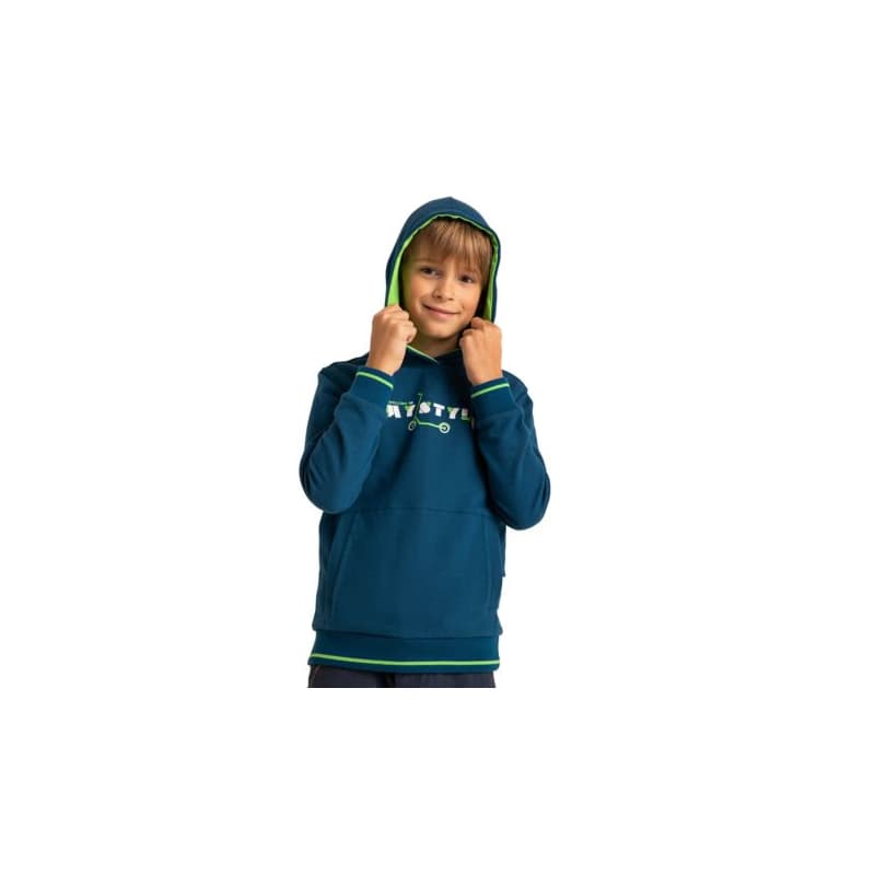 Chlapčenská mikina s kapucňou VOLCANO B-STYLE JUNIOR 613 BLUE DARK
