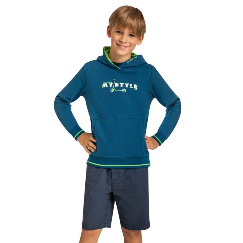 Chlapčenská mikina s kapucňou VOLCANO B-STYLE JUNIOR 613 BLUE DARK 2