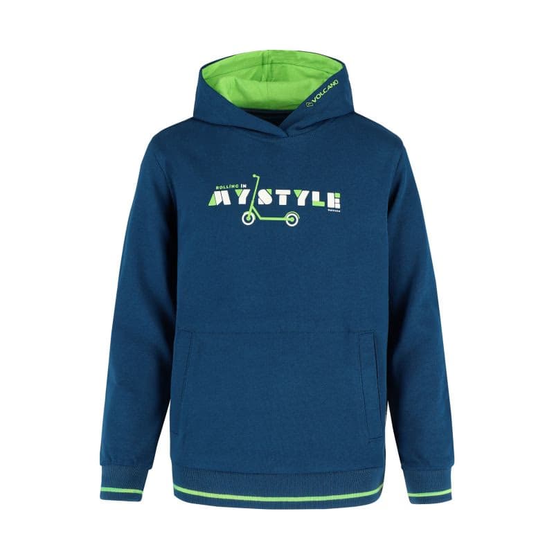 Chlapčenská mikina s kapucňou VOLCANO B-STYLE JUNIOR 613 BLUE DARK 4