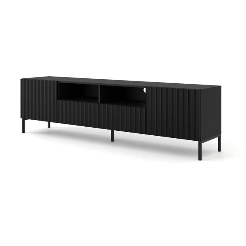 ArtBm Tv stolík WAVE 200 | 2D2S Prevedenie: Biely mat / zlaté nohy 3