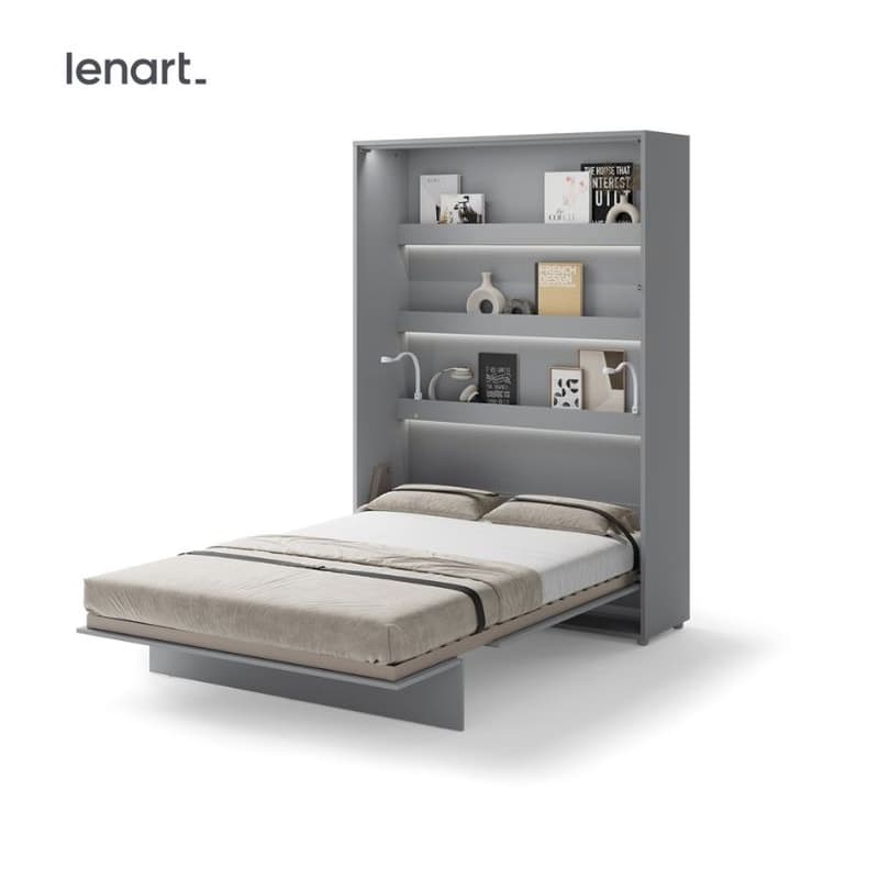 Dig-net nábytok Sklápacia posteľ Lenart BED CONCEPT BC-01 sivá | 140 x 200 cm 1