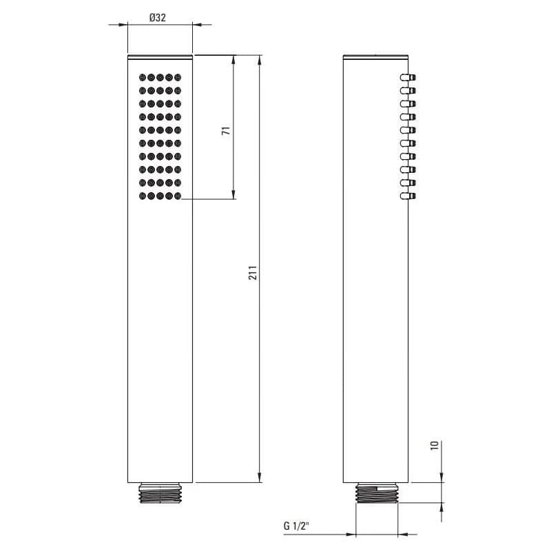 DEANTE - Silia nero Vaňová batéria, so sprchovacím setom BQS_N11M 2