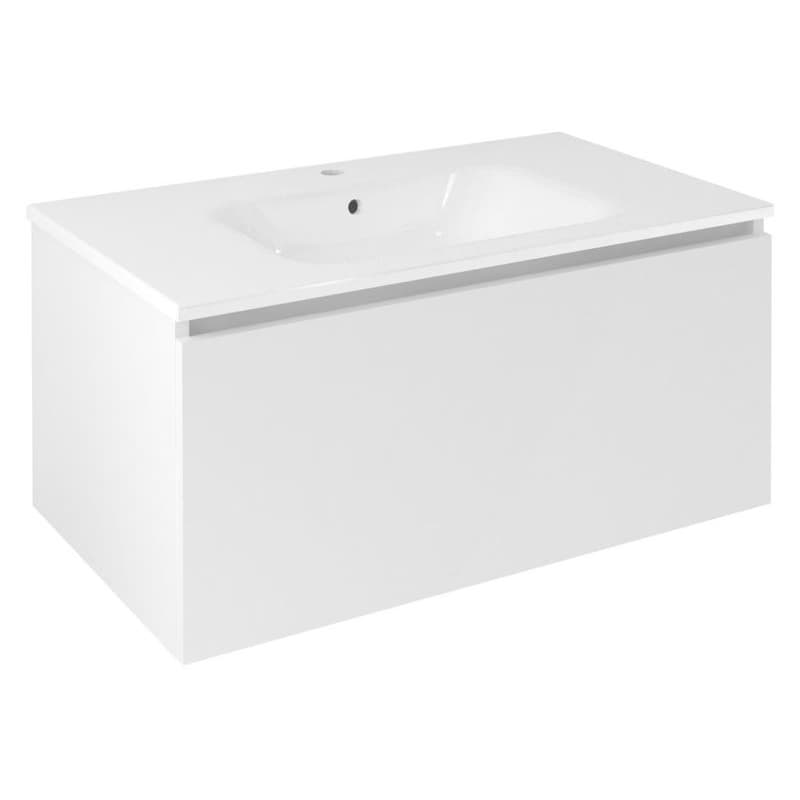 SAPHO - LOREA umývadlová skrinka 90x44x51,2cm, 1x zásuvka, biela mat LE090-3131