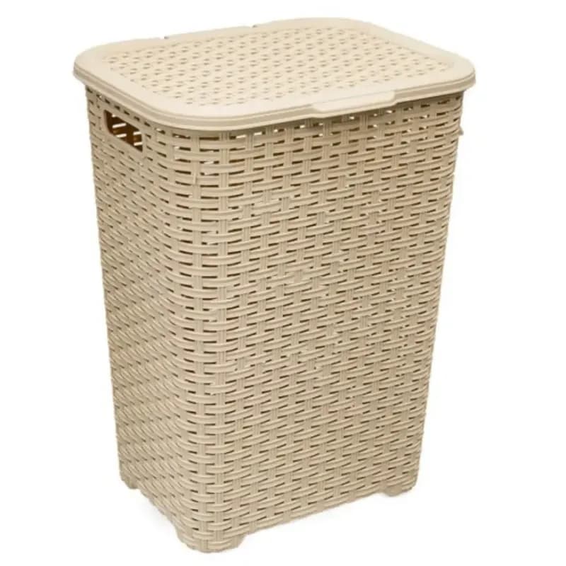 Kôš na bielizeň Katex 60 l ratan /béžový/
