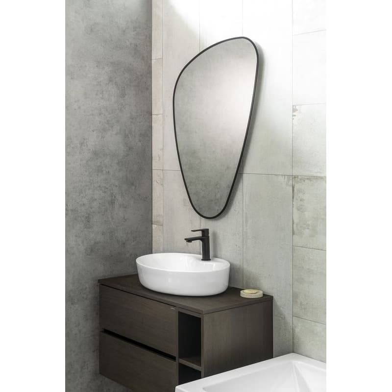 SAPHO - ELENA LED podsvietené zrkadlo 20W, 68x96cm, čierna mat 30574CI 3