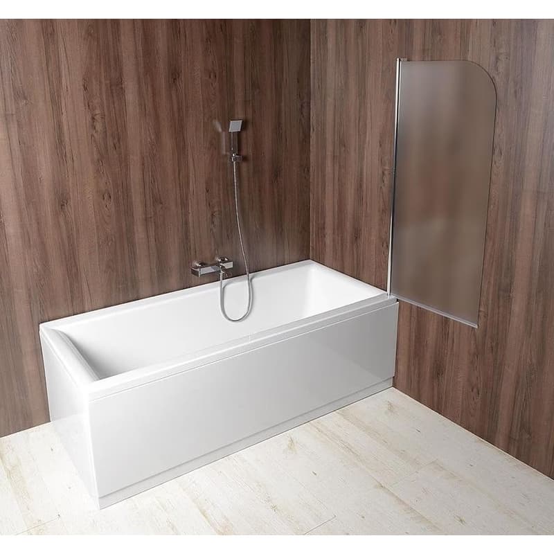 AQUALINE - VILMA vaňová zástena 600x1400, chrom, pravá, matné sklo AQ6018P 2
