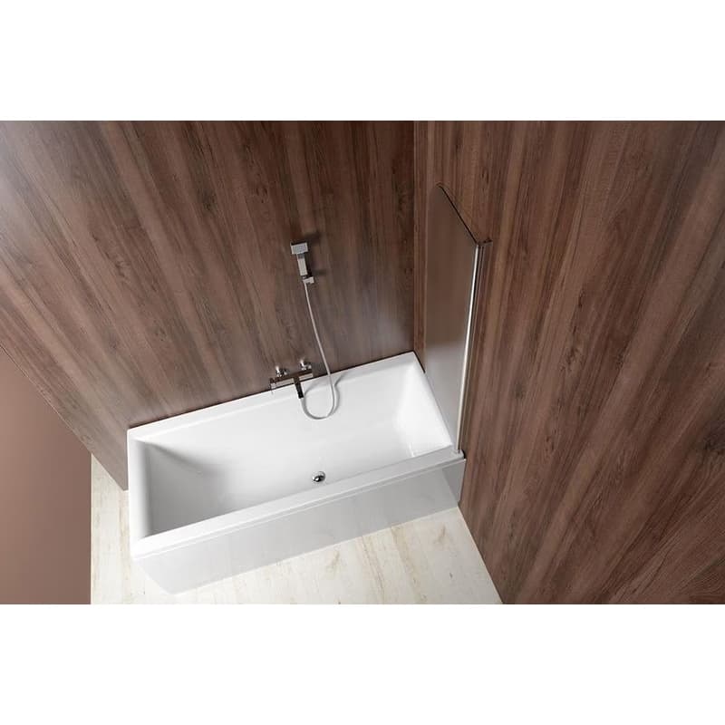 AQUALINE - VILMA vaňová zástena 600x1400, chrom, pravá, matné sklo AQ6018P 3