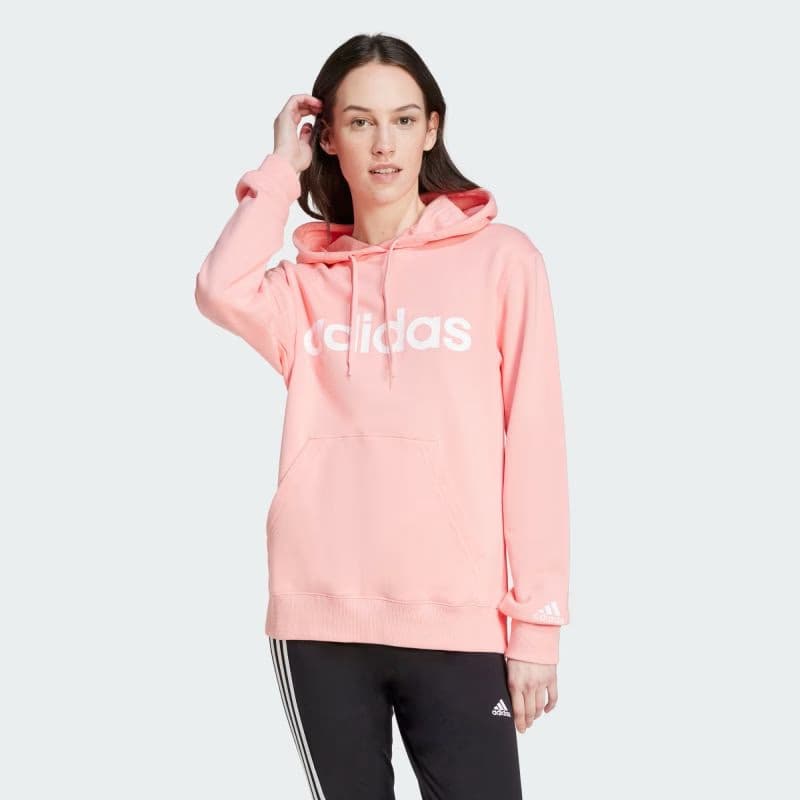 Dámska mikina s kapucňou ADIDAS W LIN FT HD-IY9186-Pink 2
