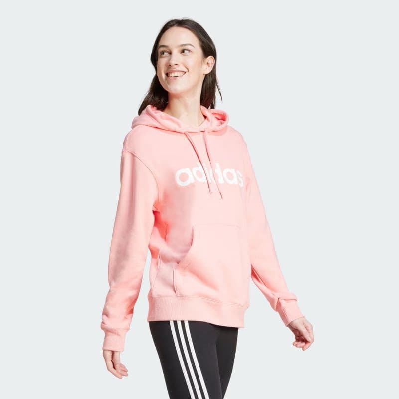 Dámska mikina s kapucňou ADIDAS W LIN FT HD-IY9186-Pink 3
