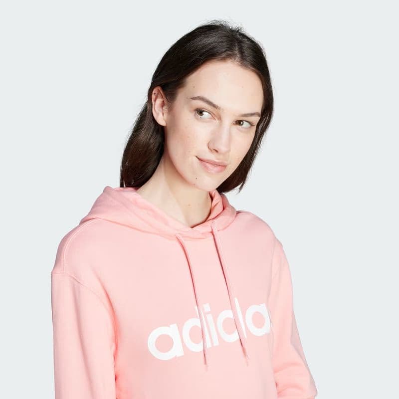 Dámska mikina s kapucňou ADIDAS W LIN FT HD-IY9186-Pink 5