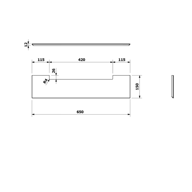 SAPHO - VISO guľaté zrkadlo s LED osvetlením a policou, ø 60cm, biela mat VS060-01 3