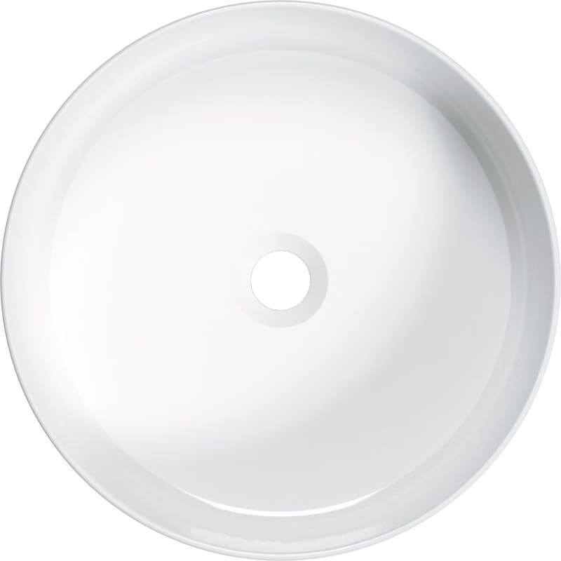 DEANTE - Okrúhle biele keramické umývadlo na dosku CGR_6U4S 2