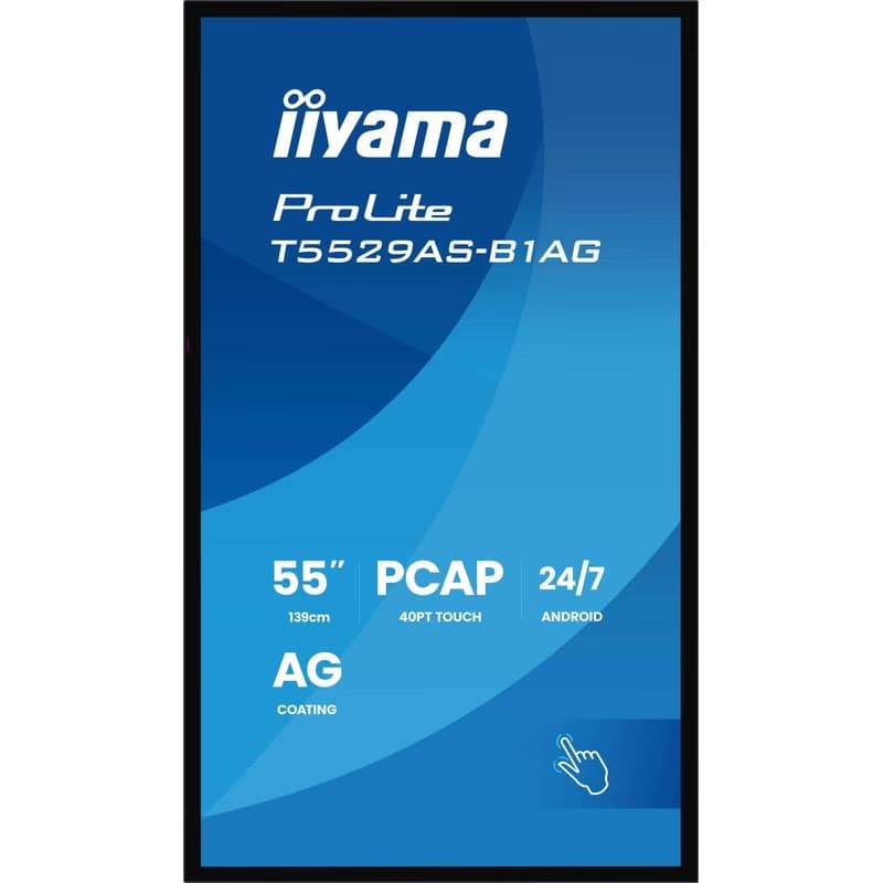 55" iiyama T5529AS-B1AG: IPS, 4K UHD, Android, 24/7 2