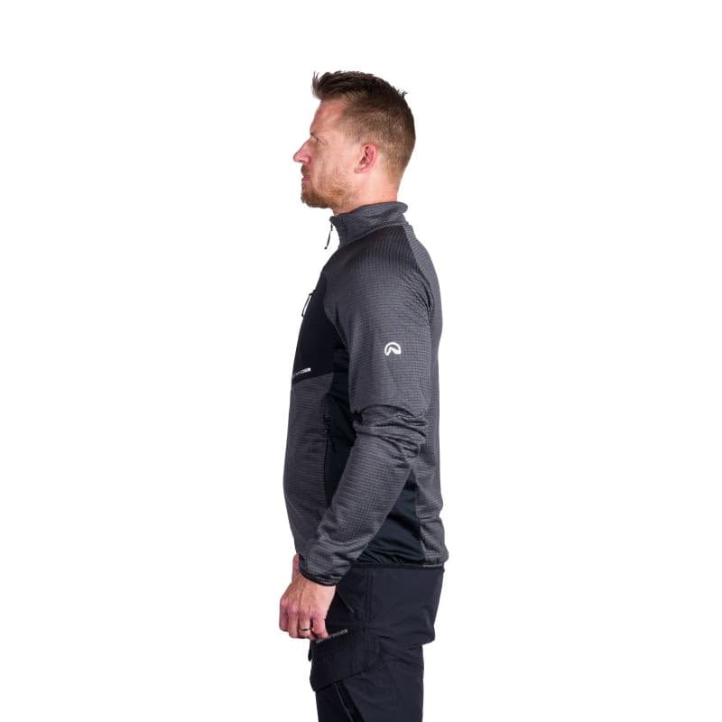 Pánska turistická mikina so zipsom NORTHFINDER PRIMO-270blackblack 2