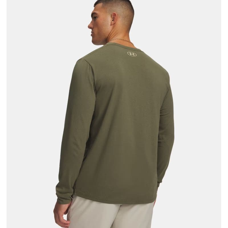 Pánske tričko s dlhým rukávom UNDER ARMOUR UA SPORTSTYLE LEFT CHEST LS-GRN 3